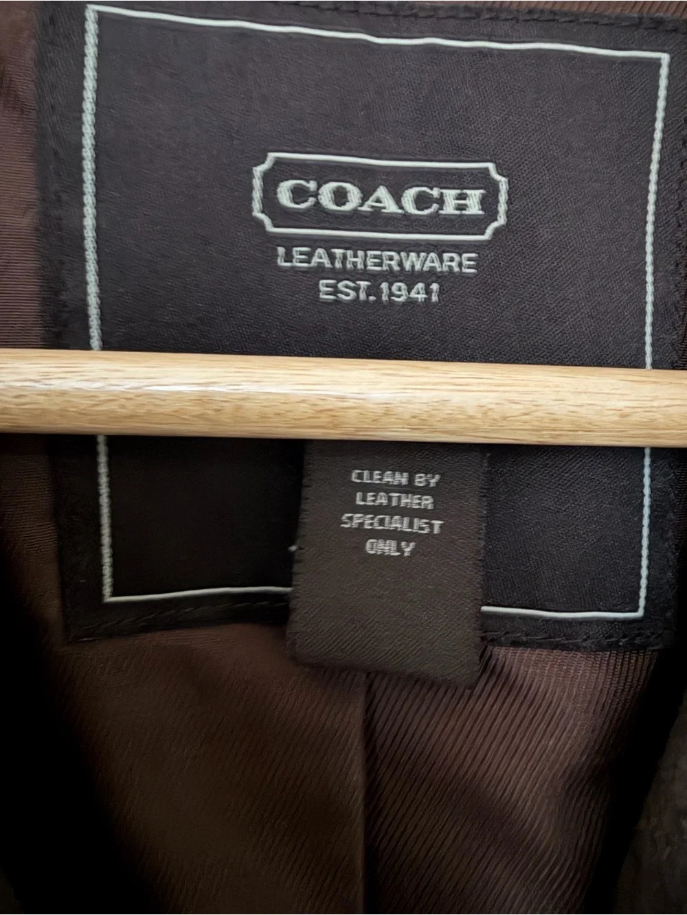 Coach Women's Brown Suede Button-Front Jacket